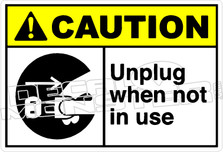 Caution 290H - unplug when not in use