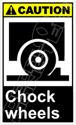 Caution 019V - chock wheels