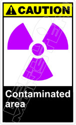 Caution 028V - contaminated area