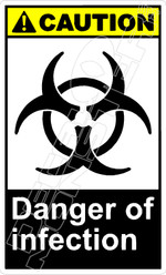 Caution 032V - danger of infection