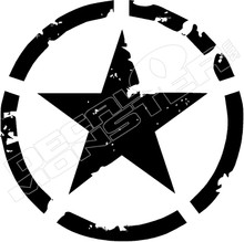 Army Star Jeep - DecalMonster.com