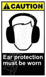 Caution 068V - ear protection must be worn