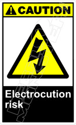 Caution 072V - electrocution risk