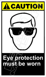 Caution 088V - eye protection must be worn