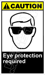Caution 091V - eye protection required