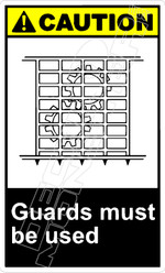 Caution 117V - guards must be used 