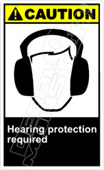 Caution 132V - hearing protection required 
