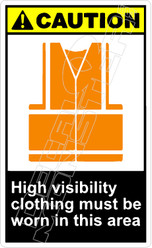 Caution 147V - high visibility clothing must be worn in this area 2