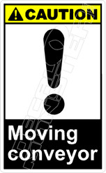Caution 192V - moving conveyor