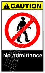 Caution 194V - no admittance 