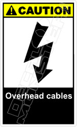 Caution 213V - overhead cables 2