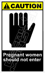 Caution 222V - pregnant women should not enter