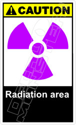 Caution 229V - radiation area 