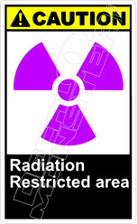 Caution 233V - radiation restricted area
