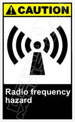 Caution 234V - radio frequency hazard 