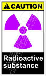 Caution 239V - radioactive substance