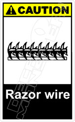 Caution 242V - razor wire 2 