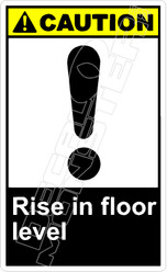 Caution 247V - rise in floor level