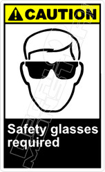 Caution 253V - safety glasses required