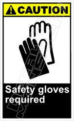 Caution 255V - safety gloves required 