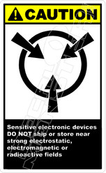 Caution 260V - sensitive electronic devices do not ship 