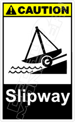 Caution 265V - slipway