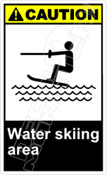 Caution 306V - water skiing area 