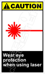 Caution 311V - wear eye protection when using laser 