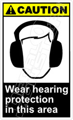 Caution 318V - wear hearing protection in this area