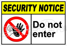 security 003H - do not enter 