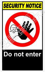 security 003V - do not enter 