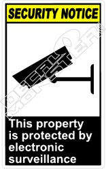 security 019V - this property is protected by electronic 