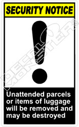 security 023 - unattended parcels or items of luggage