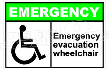 Emergency 010H - emergency evacuation wheelchair