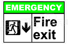 Emergency 020H - fire exit down 