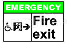 Emergency 025H - fire exit right all 