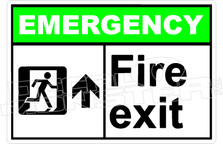 Emergency 027H - fire exit up 