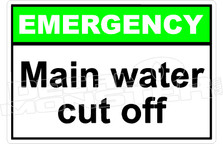 Emergency 037H - main water cut off