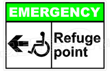 Emergency 045H - refuge point left 
