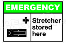 Emergency 050H - stretcher stored here 