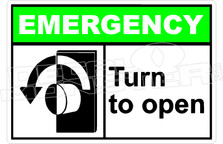Emergency 052H - turn to open left 