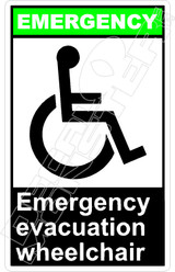 Emergency 010V - emergency evacuation wheelchair