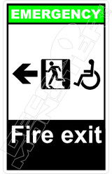 Emergency 022V - fire exit left all 