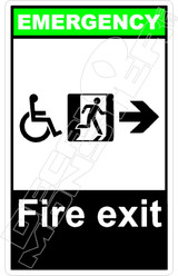 Emergency 025V - fire exit right all 