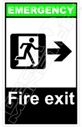 Emergency 026V - fire exit right