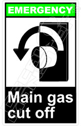 Emergency 034V - main gas cut off 