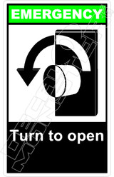 Emergency 052V - turn to open left 