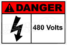 Danger 011H - 480 volts