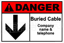 Danger 034H - buried cable and company