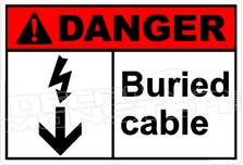 Danger 035H - buried cable 